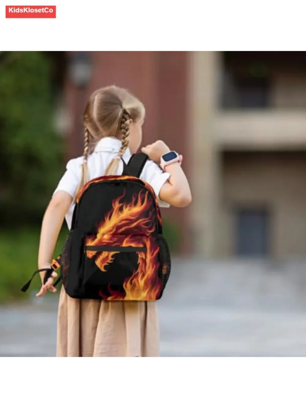 Cute Kids Backpack with Chest Strap, Lightweight Waterproof Polyester Daypack